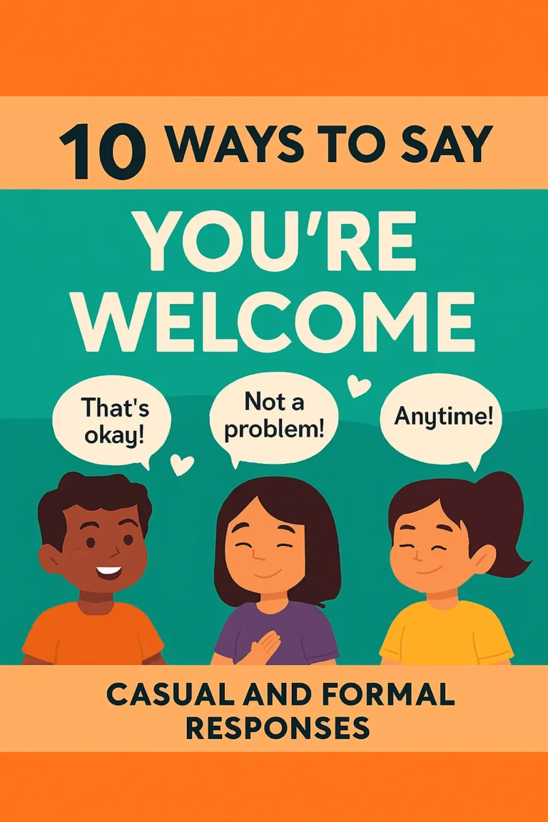 10 Ways to Say You’re Welcome