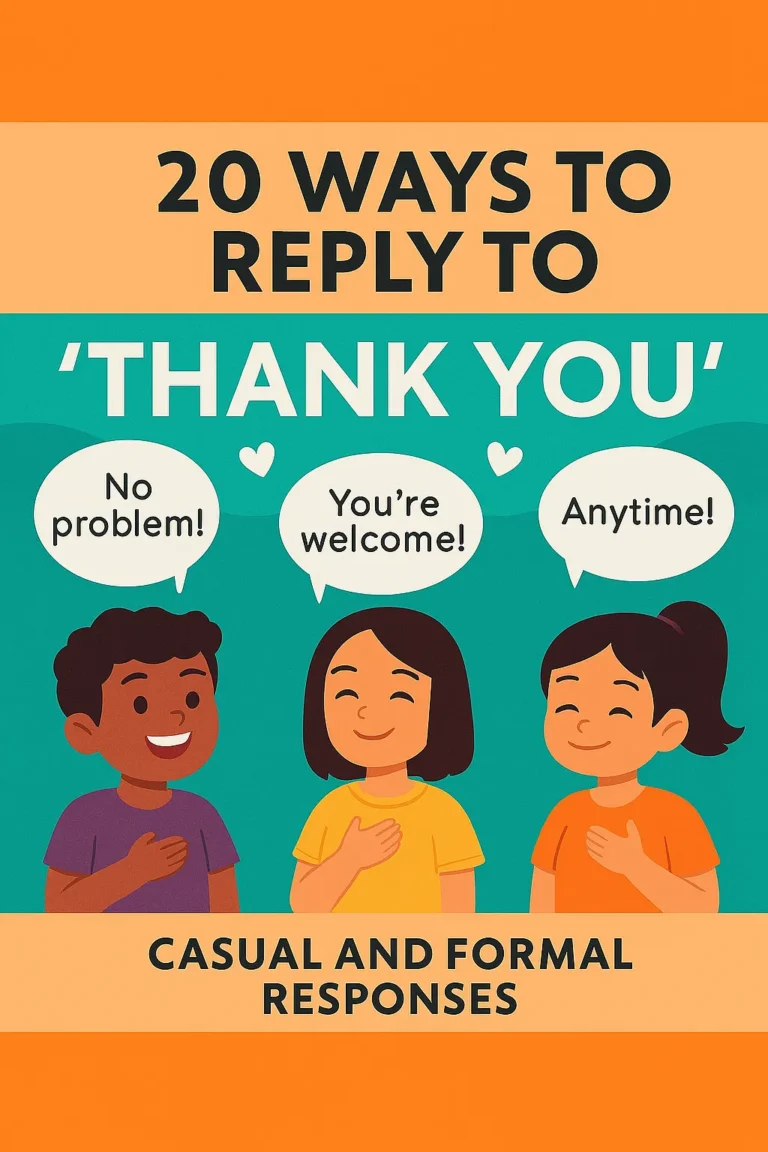 20 Ways to Reply to Thank You