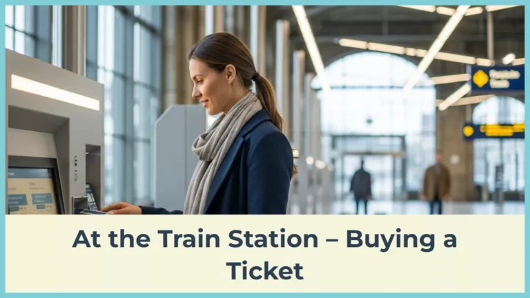At the Train Station – Buying a Ticket