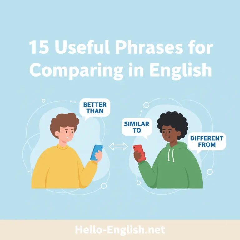 Phrases for Comparing