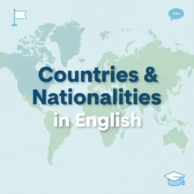 countries and nationalities in English lesson